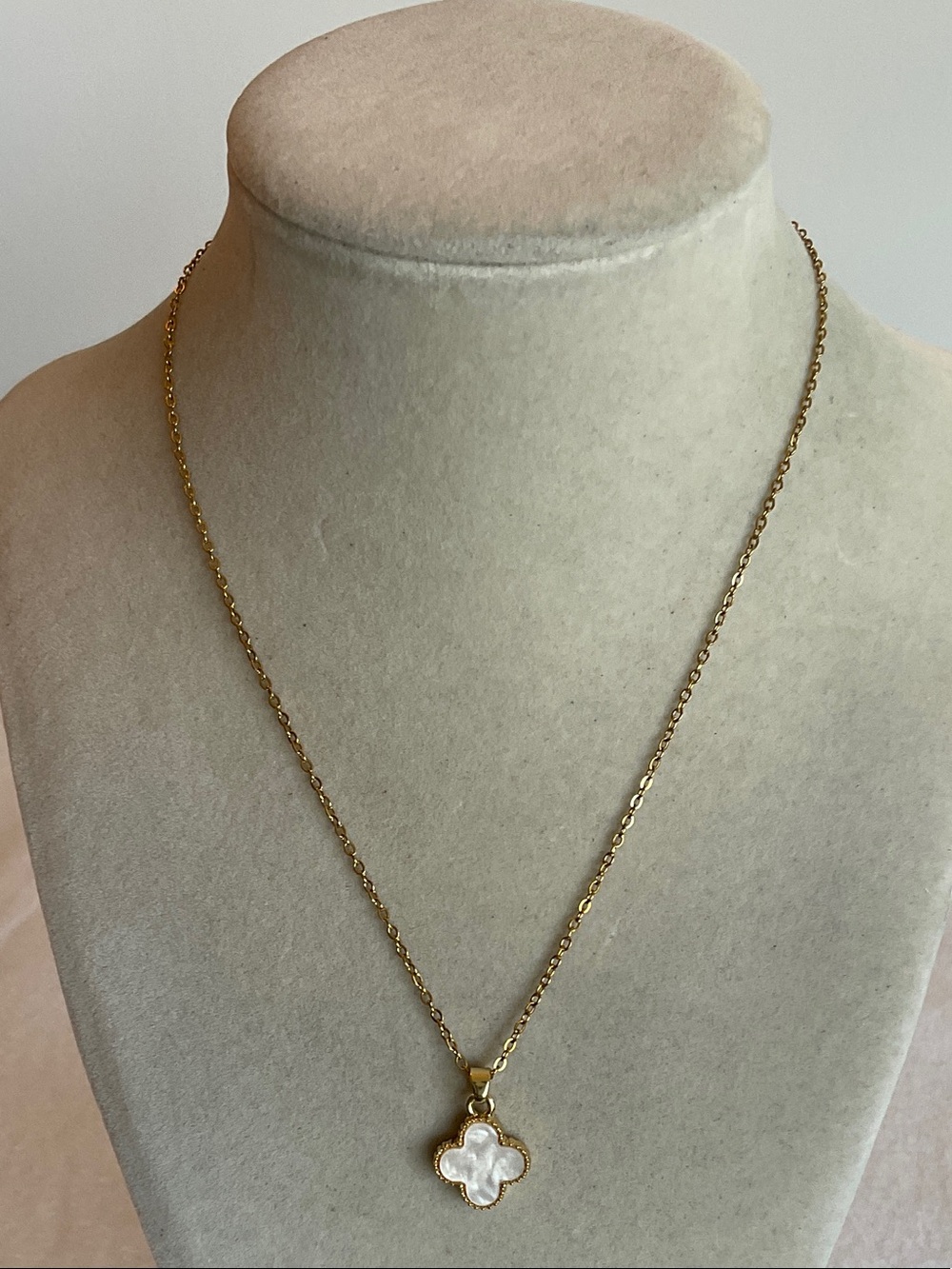 Reversible Clover Gold Necklace